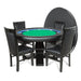 BBO The Ginza LED Poker Table green felt with dining top and chairs