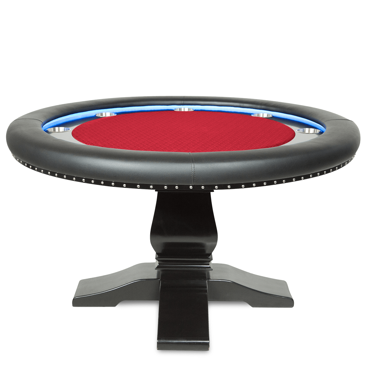 BBO The Ginza LED Poker Table red speedcloth 