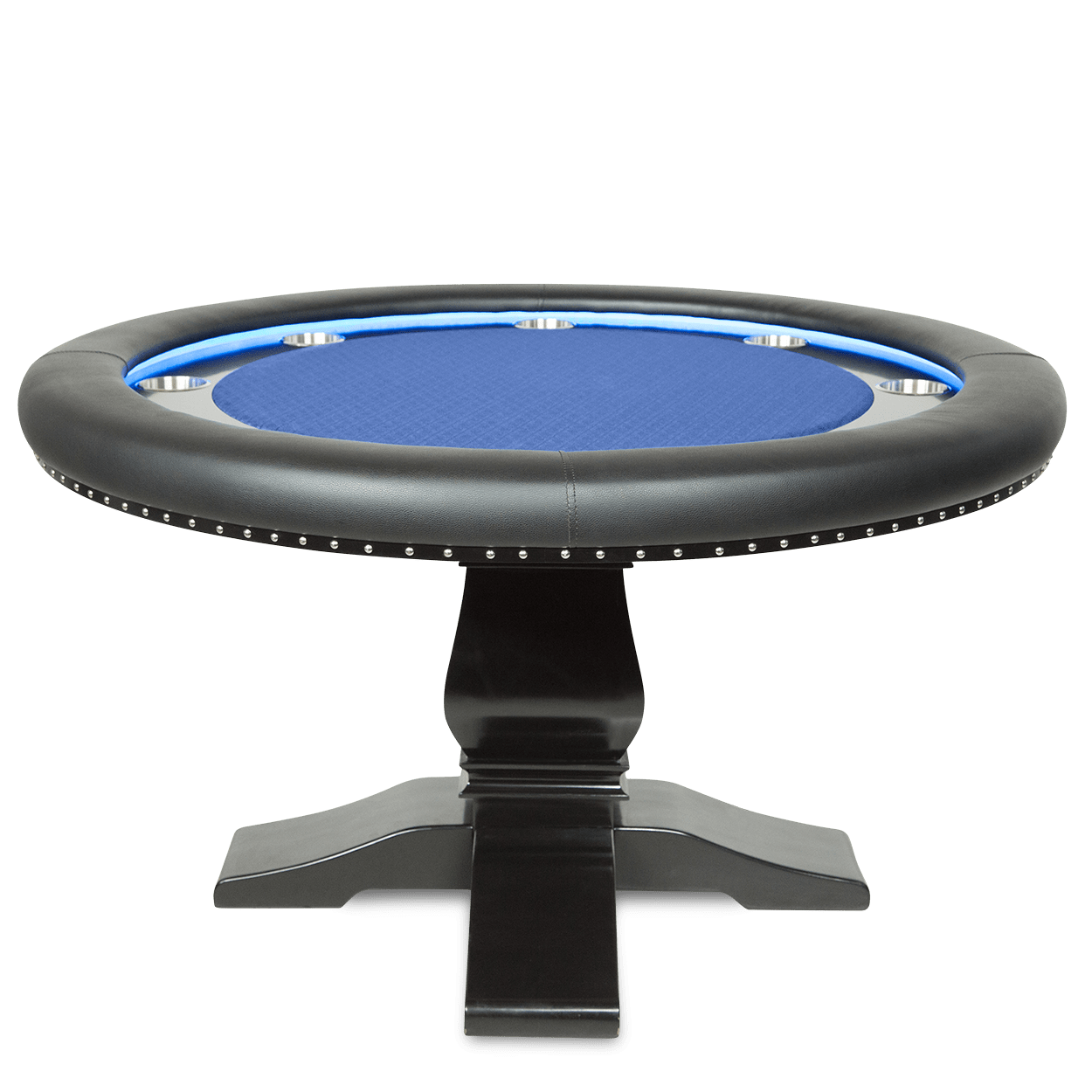 BBO The Ginza LED Poker Table blue speedcloth