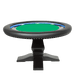 BBO The Ginza LED Poker Table green velveteen front view