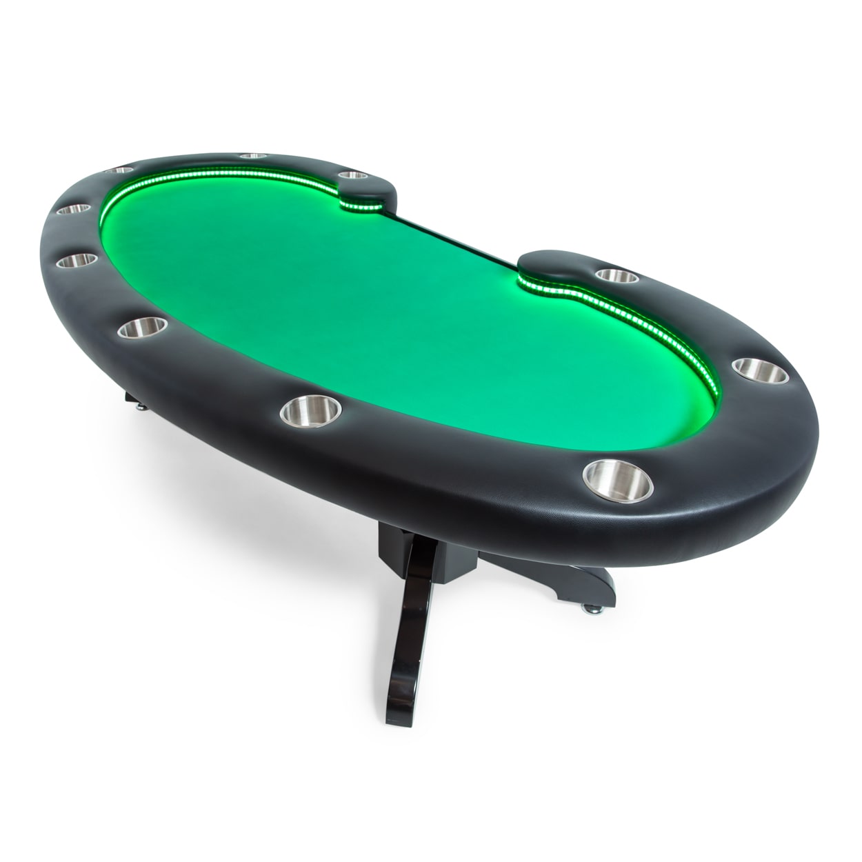 BBO The Lumen HD Poker Table green felt