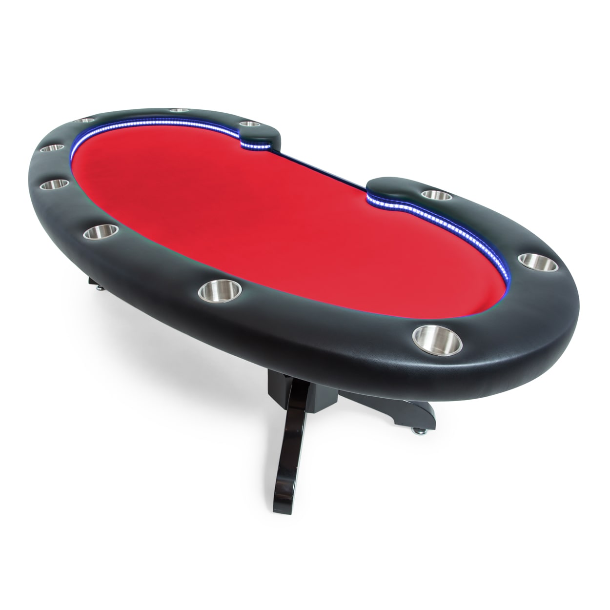 BBO The Lumen HD Poker Table red felt