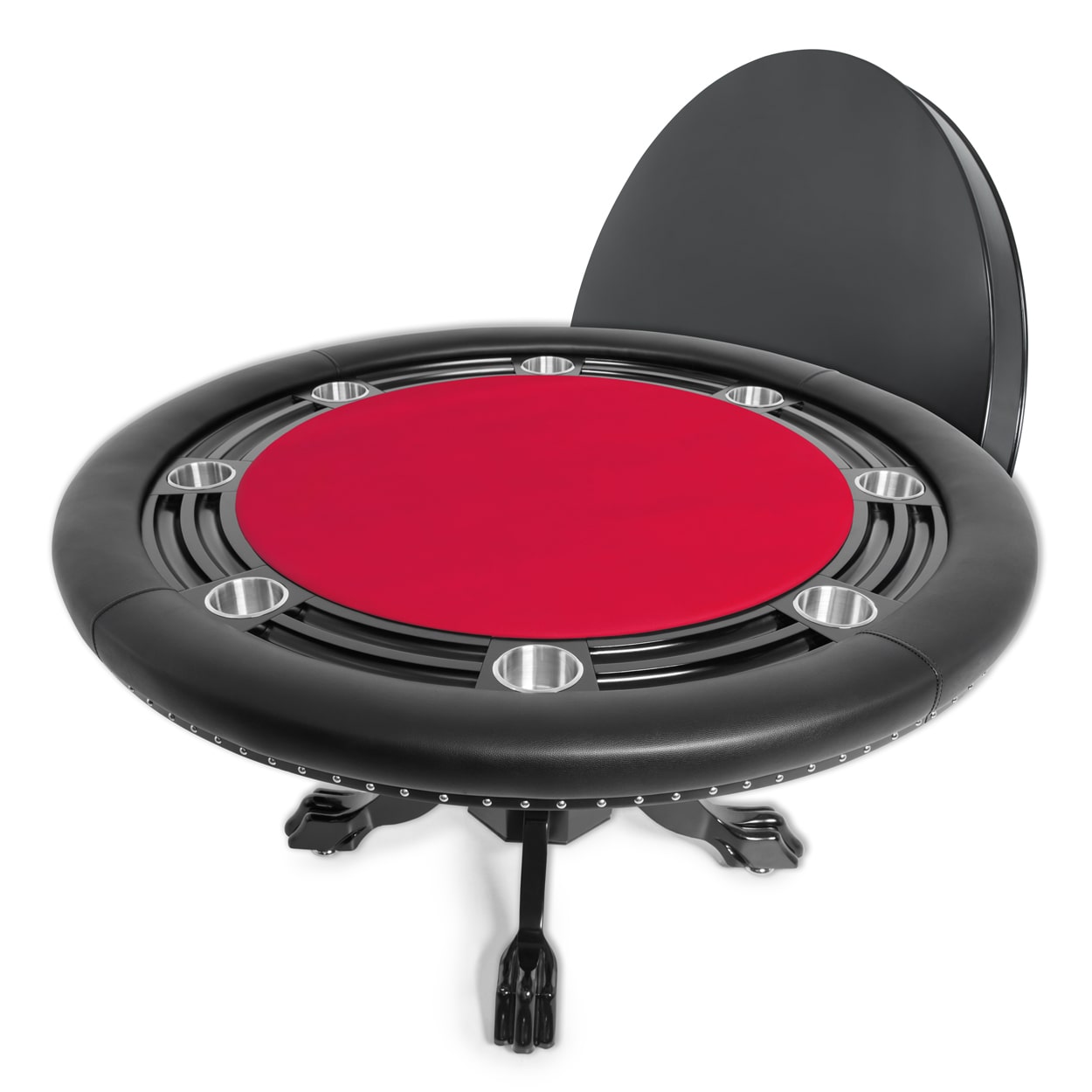 BBO The Nighthawk Poker Table red felt dining top