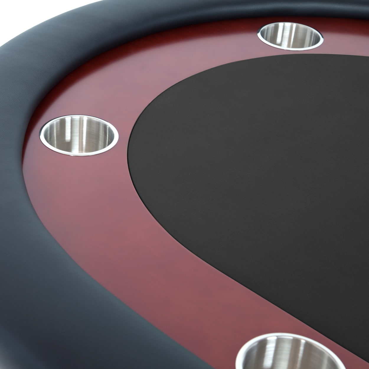 BBO The Rockwell Poker Table black felt up close