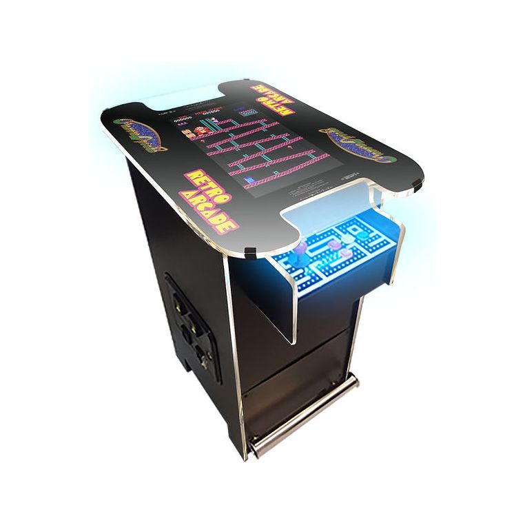 Suncoast Premium Pub Height Cocktail Arcade Machine 60 Games chrome trim