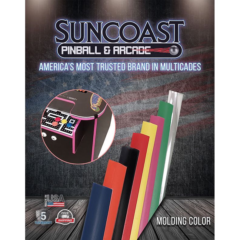 Suncoast Premium Pub Height Cocktail Arcade Machine 60 Games molding color options