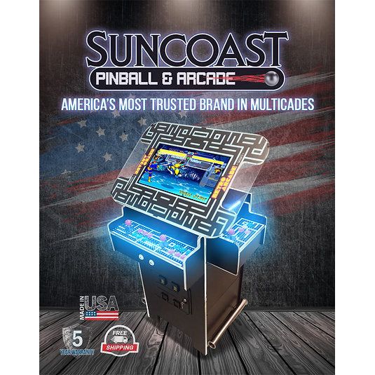 Suncoast Premium 3 Sided Pub Height Cocktail Arcade Machine 3,516 Games