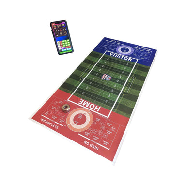 Fozzy Football Tabletop Set with phone app open angle