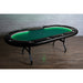 BBO The Aces Pro Alpha Folding Poker Table green speedcloth angle view 