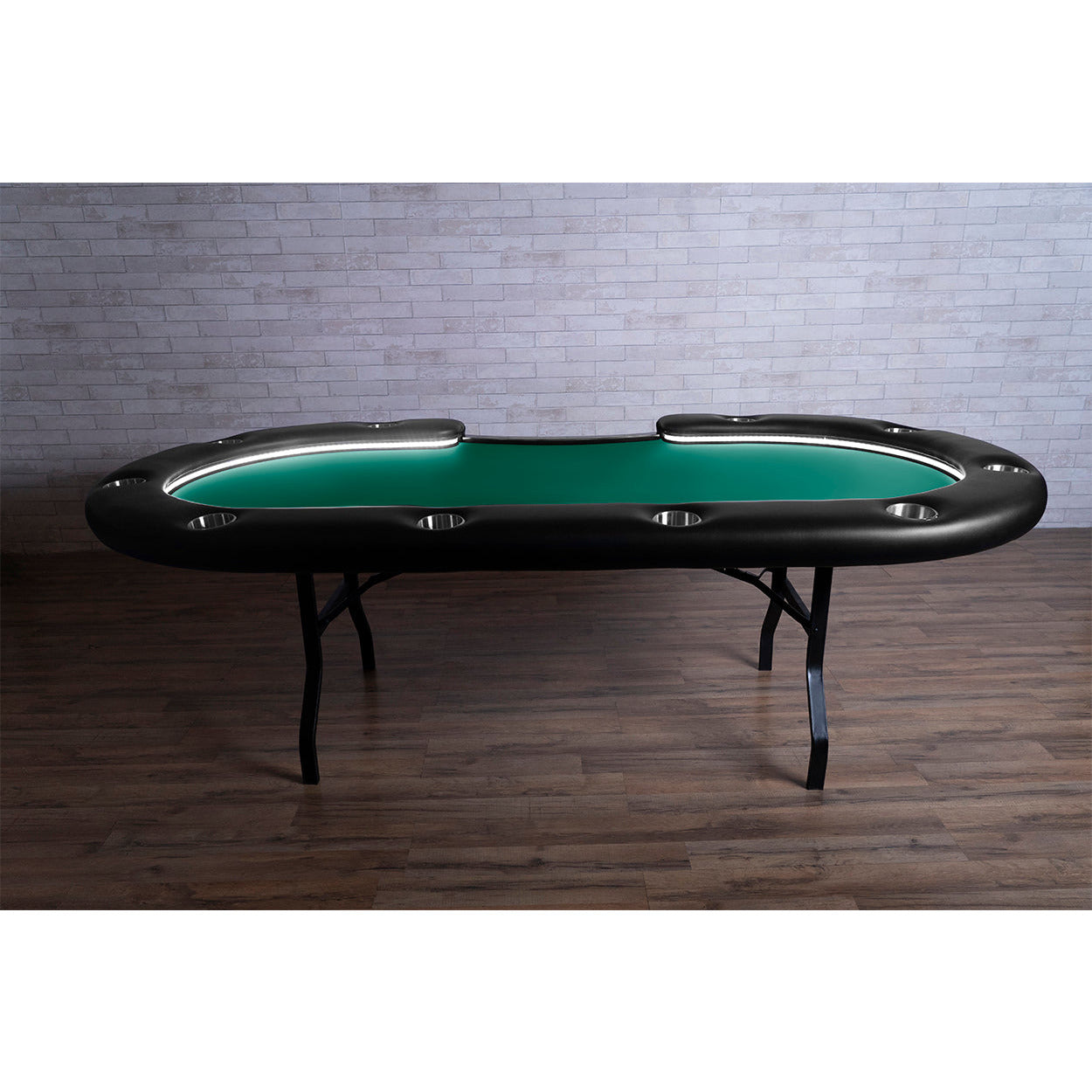 BBO The Aces Pro Alpha Folding Poker Table green side view 