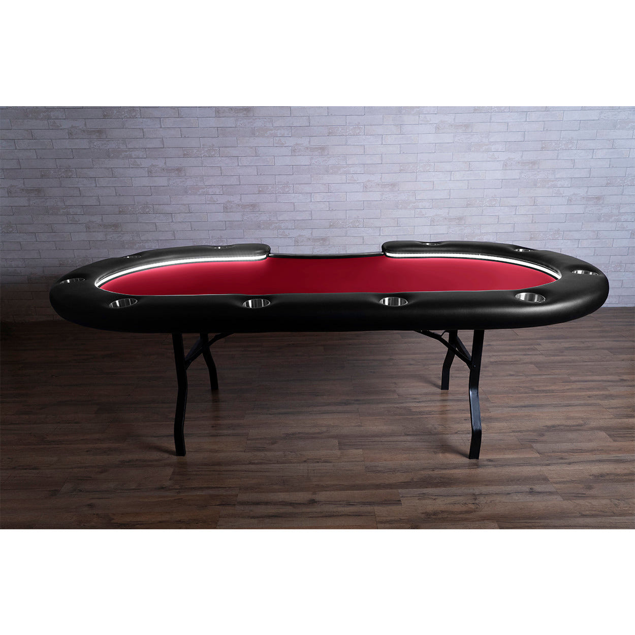 BBO The Aces Pro Alpha Folding Poker Table red side view 