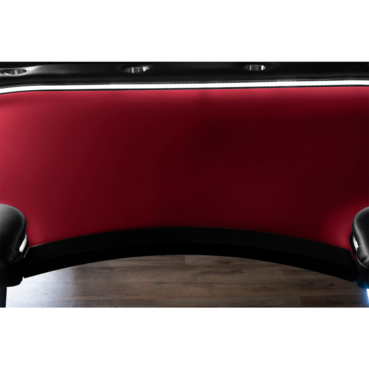 BBO The Aces Pro Alpha Folding Poker Table red close up of back 