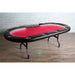 BBO The Aces Pro Alpha Folding Poker Table red angle view 