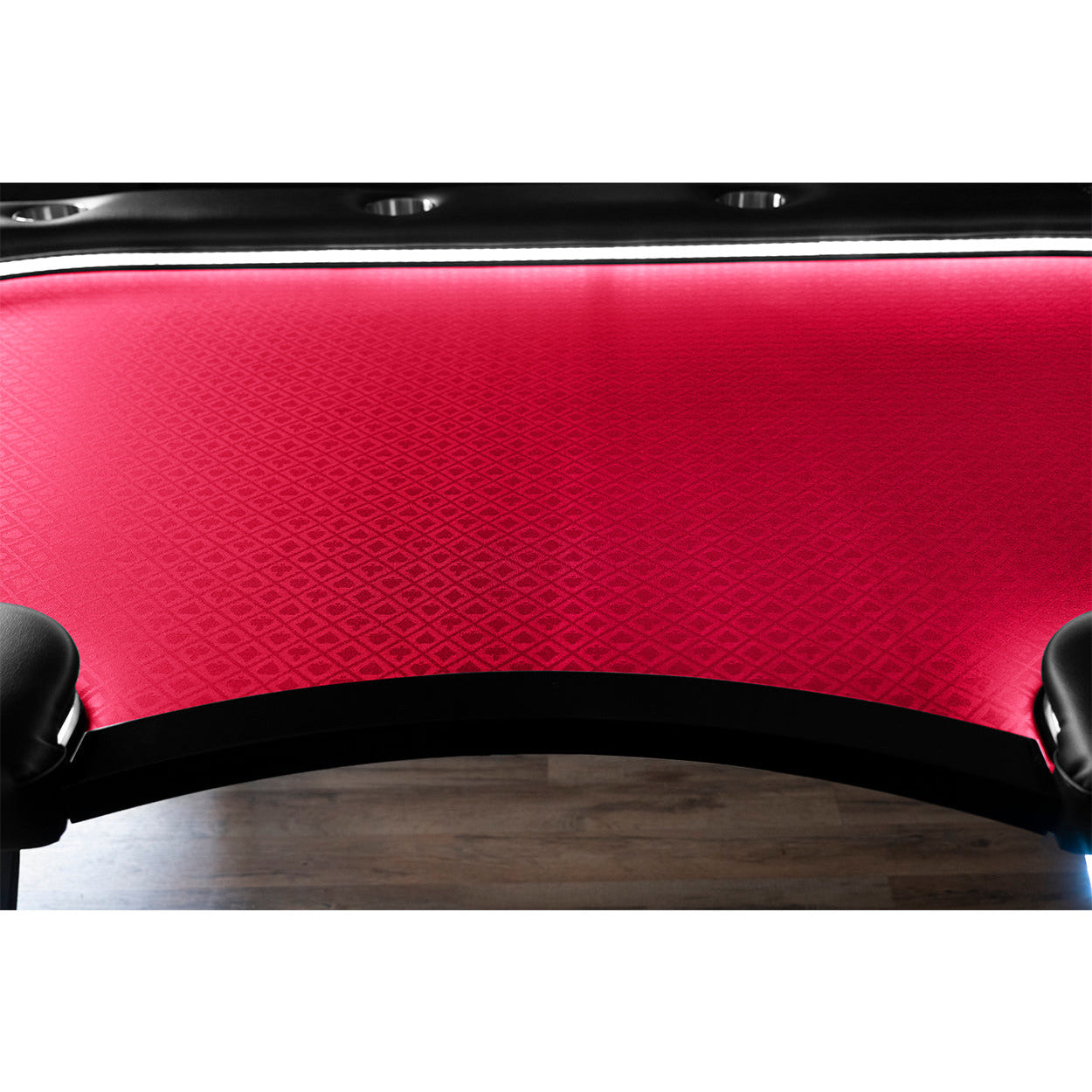 BBO The Aces Pro Alpha Folding Poker Table red close up of back 