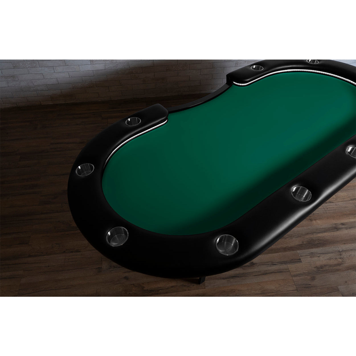 BBO The Aces Pro Alpha Folding Poker Table green top angle view 