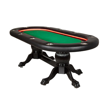 BBO The Elite Alpha Poker Table green front angle view 