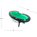 BBO The Lumen HD Poker Table green angle view with specifications 