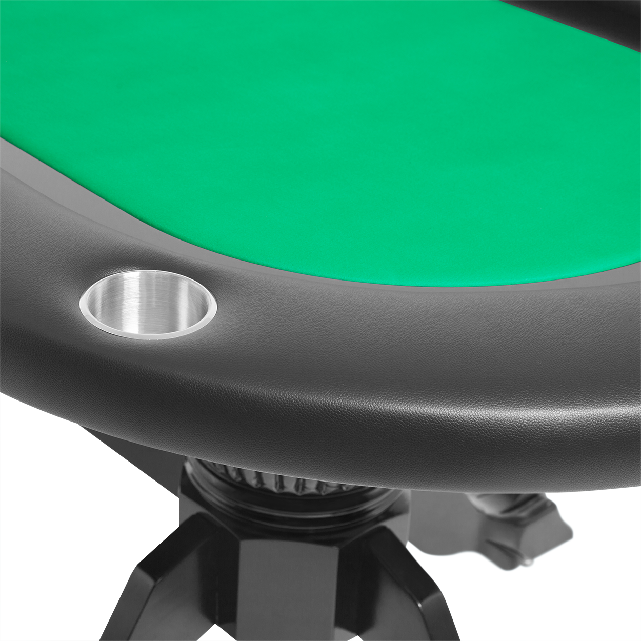 BBO The Elite Premium Poker Table green close up corner