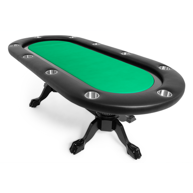 BBO The Elite Premium Poker Table green angle view 