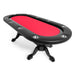 BBO The Elite Premium Poker Table red angle view 