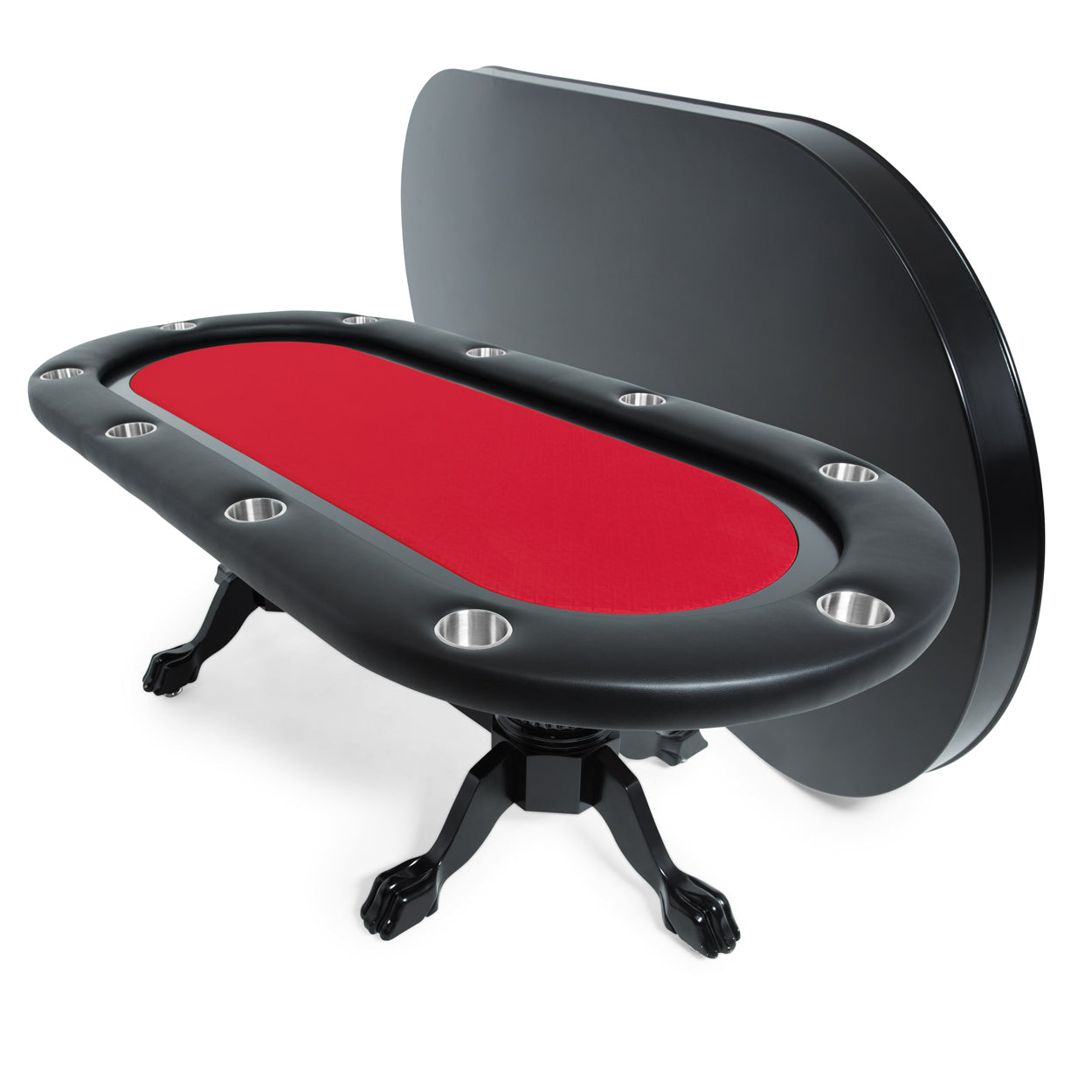 BBO The Elite Premium Poker Table red speedcloth with dining top 