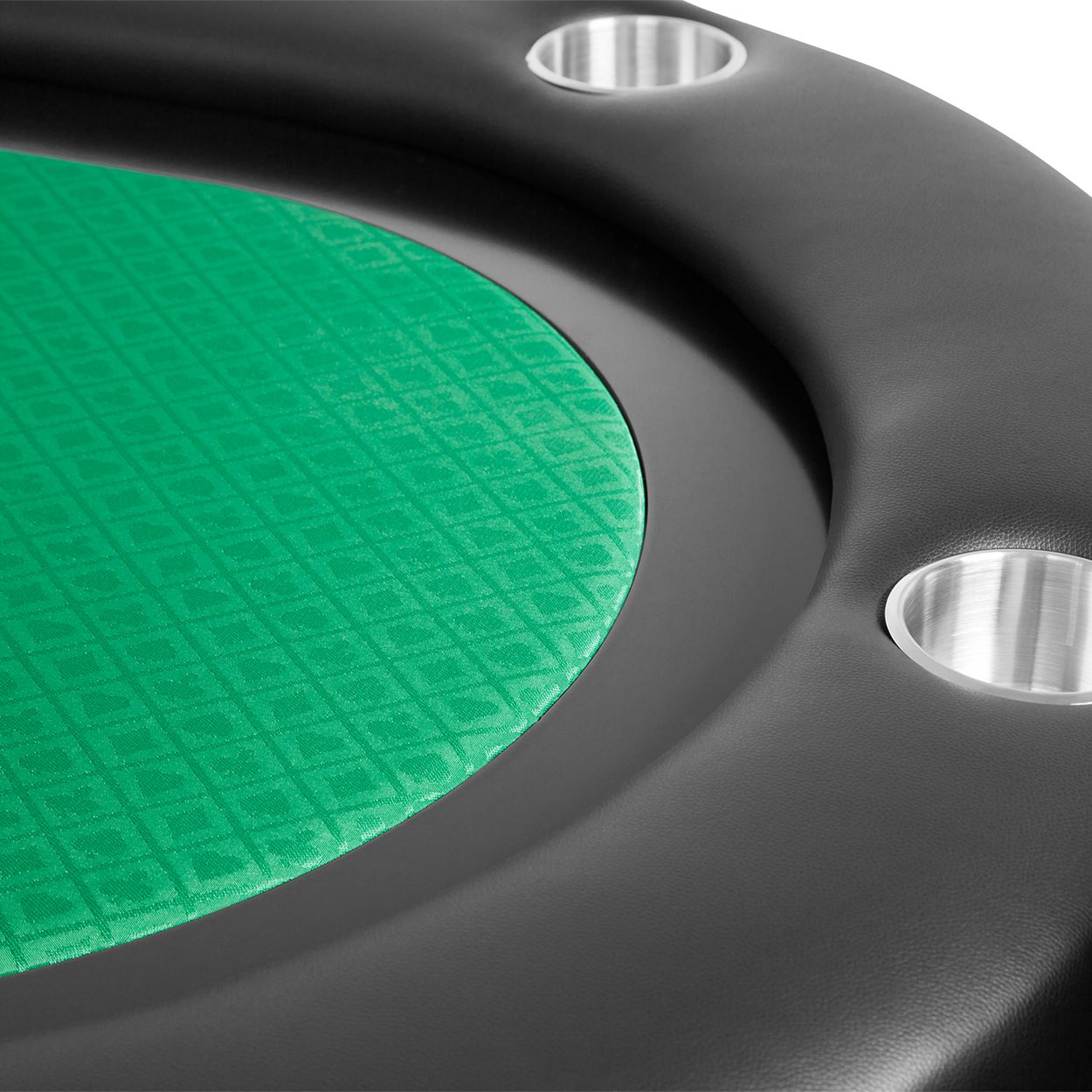 BBO The Elite Premium Poker Table green speedcloth close up 