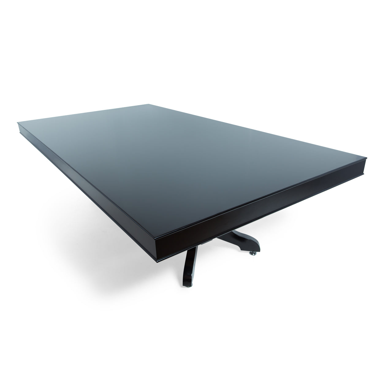 BBO The Lumen HD Poker Table with black dining top on angle view