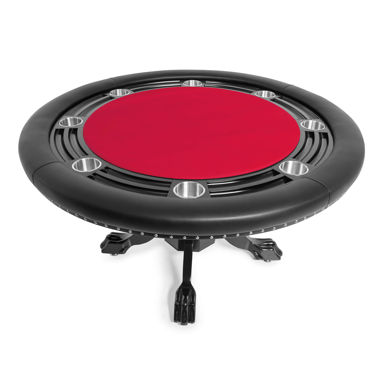 BBO The Nighthawk Premium Poker Table red front view 