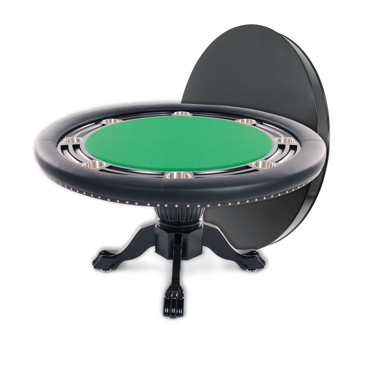 BBO The Nighthawk Premium Poker Table green speedcloth with dining top 