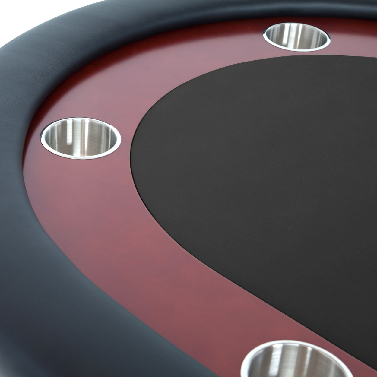 BBO The Rockwell Premium Poker Table black close up 