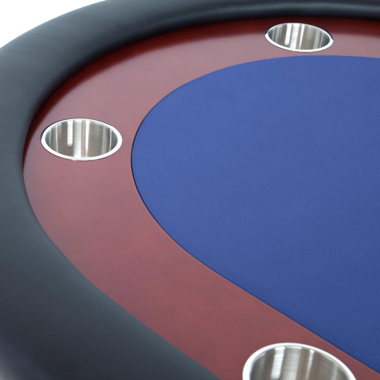 BBO The Rockwell Premium Poker Table blue close up 