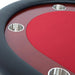 BBO The Rockwell Premium Poker Table red close up 