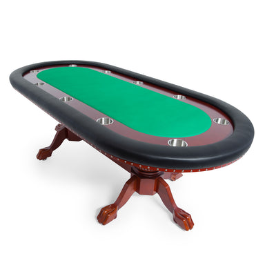 BBO The Rockwell Premium Poker Table green angle view 