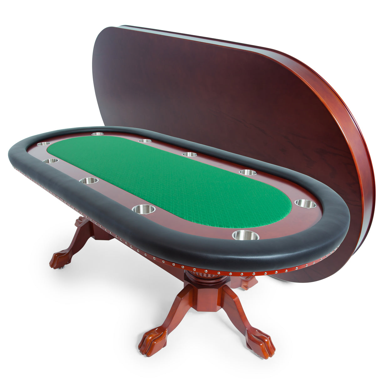 BBO The Rockwell Premium Poker Table green speedcloth with dining top 