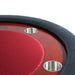 BBO The Rockwell Premium Poker Table red speedcloth close up 