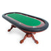 BBO The Rockwell Premium Poker Table green speedcloth angle view 