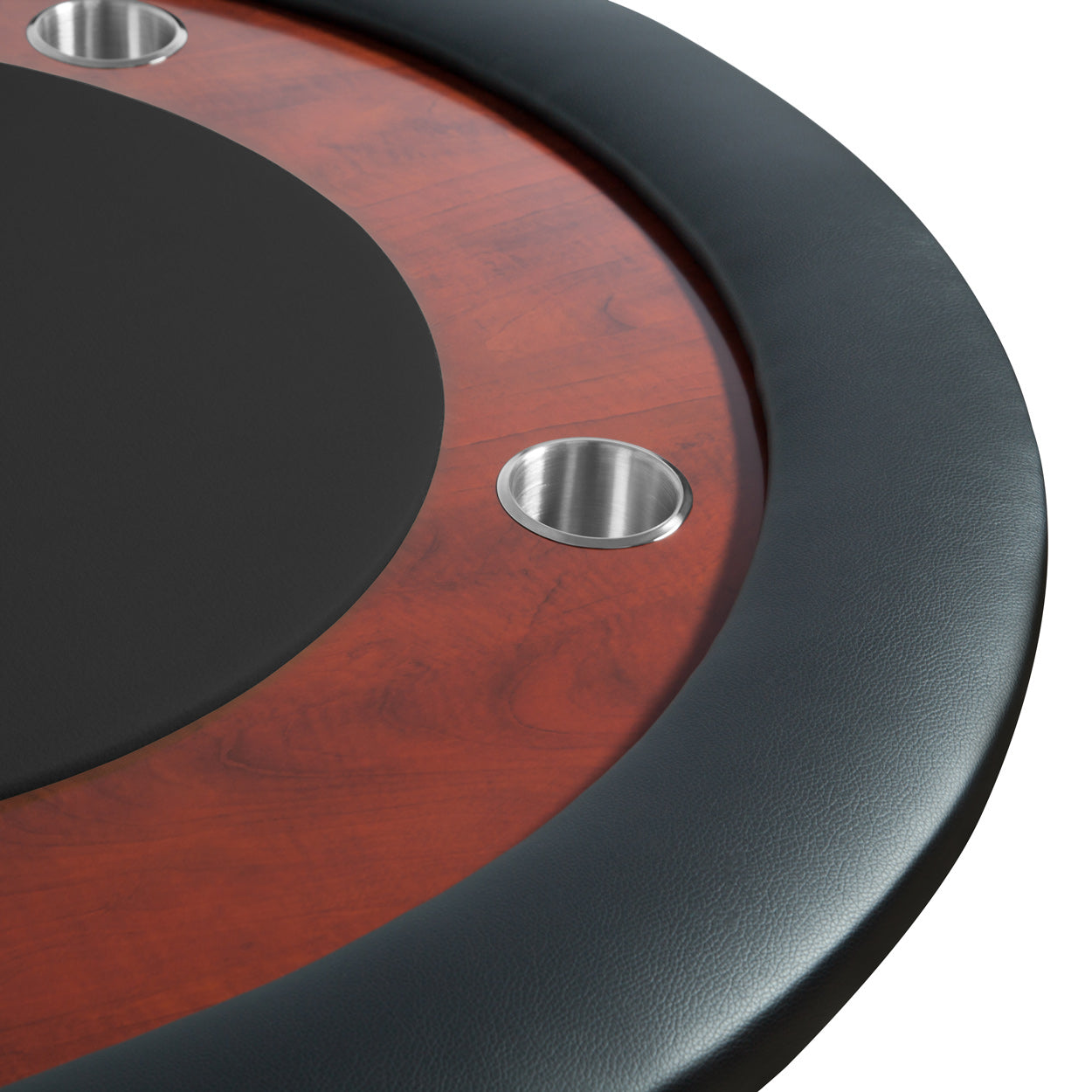 BBO The Ultimate Folding Poker Table black close up 